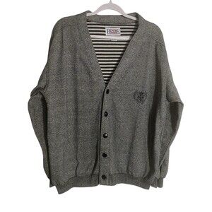 1980s Vintage Honors Sport Cardigan Embroidered Crest Sweater